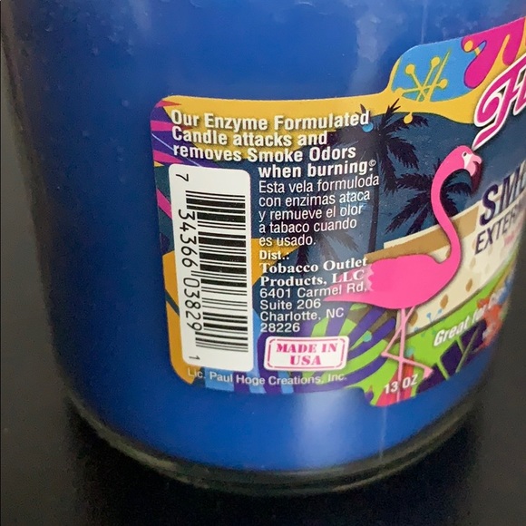 Flamingo Bay Smoke Odor Candle LIMITED EDITION - Picture 3 of 5